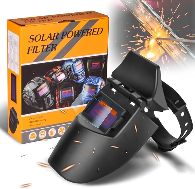 Welding Helmet Auto Darkening,Upgraded Foldable Anti-Blue Light Welding Helmet，True-Color Welding Shield for Beginners，Safety Welding Mask for Stick MIG TIG and Grind