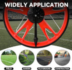 Auto Dynasty Measuring Wheel Digital Display, 3-Sections Foldable Telescoping LED Distance Measuring Digital Wheel with Backpack, High Precision Distance Measuring Wheel in Feet and Inches