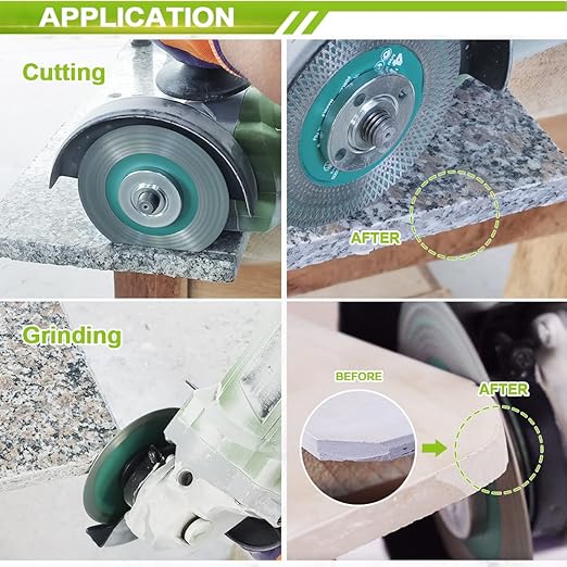 Tile Saw Blade 4-1/2" Diamond Blade 115mm for Cutting and Grinding Ceramic Tile Porcelain Marble Granite
