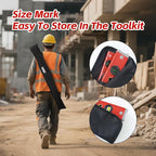 WBE 4-Piece Torpedo-Level Set with Magnetic, Digital-Leveler with LCD Display, 4.7", 16", 20", 40" Aluminum Alloy Spirit Level-Set with Carrying Bag, Bubble Vials Ruler for 45/90/180 Degree.