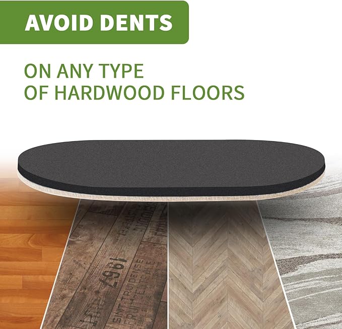 Furniture Sliders for Hardwood Floors 4 PCS - 9 1/2 inch Sliders for Moving Furniture – Felt Furniture Pads for Hardwood Floors