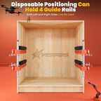 2.0 Adjustable Drawer Slide Jig With Toggle Clamp & Magnetic Arm, Precision Cabinet Drawer Jig Tool With Laser-Engraved Dual-Scale Mark For Mounting Drawer Slide, Providing Easy Installation