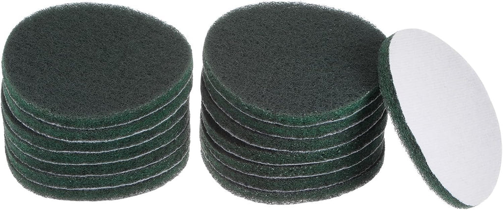 HARFINGTON 15pcs Drill Power Brush 5 inch Tile Scrubber Scouring Pads 400-600 Grit for Bathroom Kitchen Household Cleaning