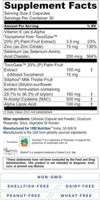 1MD LiverMD - Liver Support Supplement | Siliphos Milk Thistle Extract - Highly Bioavailable, for Liver Support | 60 Capsules
