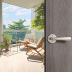 Orger 2 Pack Brushed Nickel Dummy Door Handle Lever One Side Non-Turning Dummy Door, Pantry Closet Door Lock Non-Functioning Dummy Door Handle