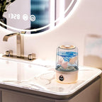 Underwear Washer, Portable Mini Washing Machine, Upgraded Mini Washings Machines, Rechargeable Cordless Washing-Machine, Laundry Cup for Bra, Underwear, Socks (1.5L apricot)