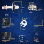 009M3 3/4" Total Repair Kit for Reduced Pressure Zone Assembly Includes Total Relief Valve Repair Kit, First Check Valve Repair Kit, Second Check Valve Repair Kit, Retainer 0888527 888527 RK 009M3-T