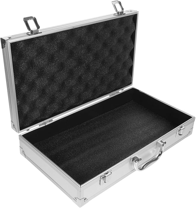 Aluminum Alloy Toolbox with Large Capacity Portable Medicine Storage Box Multi-Purpose Tool Case for Home Garage School and Hospital Use