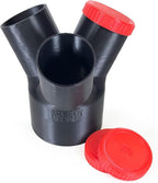 4" to 2-1/2" 3-Way Dust Collection Splitter Junction Fitting, Multi Port Fits Standard Hoses and Shop Vac Accessories, Dust Medusa