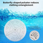 Waterjoy Portable Washing Machine, 13lbs Capacity Twin Tub Mini Washer and Dryer Combo for Apartments, Dorms, RVs, Black and White