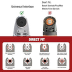 10 Pcs Bi-Metal Oscillating Tool Blades Metal Cutting, 1-3/4" Curved Edge Multitool Blades for Soft Metal, Hard Wood, Plastic, Oscillating Saw Blades Fit Dewalt Milwaukee Bosch Ryobi