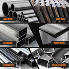 250A MIG Welder,6 in 1 Gas MIG/Gasless Flux Core/Stick/Lift TIG/Spot Welding/Spool Gun Compatible Aluminum Welding Machine Large LED Display 110V/220V Multi Process Welder