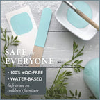 AMY HOWARD AT HOME Chalk-Based One Step Paint for Furniture, Cabinetry, Decor, Finish, and More | No Stripping, Sanding, or Priming | Ultra-Light Base | 16 Ounce | Tick Tock