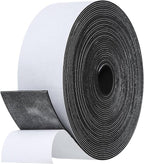 Weather Stripping Door Seal Strip- 2 Inch X 1/16 Inch X 32Feet, Strong Adhesive, Lightproof, Soundproof, Weatherproof Foam Tape Insulation for Sliding Door, Front Door Frame, Windows- Black