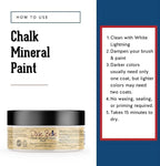 Dixie Belle Paint Company Chalk Finish Furniture Paint - Fluff (4oz) - Matte Soft White Chic Chalk Mineral DIY Furniture Paint
