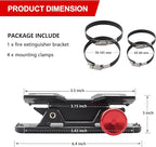 Quick Release Fire Extinguisher Mount - Aluminum Adjustable UTV Roll Bar Fire Extinguisher Holder Mounting Bracket for Jeep Wrangler TJ JK JL JKU Polaris RZR Ranger Can-Am X3 Universal