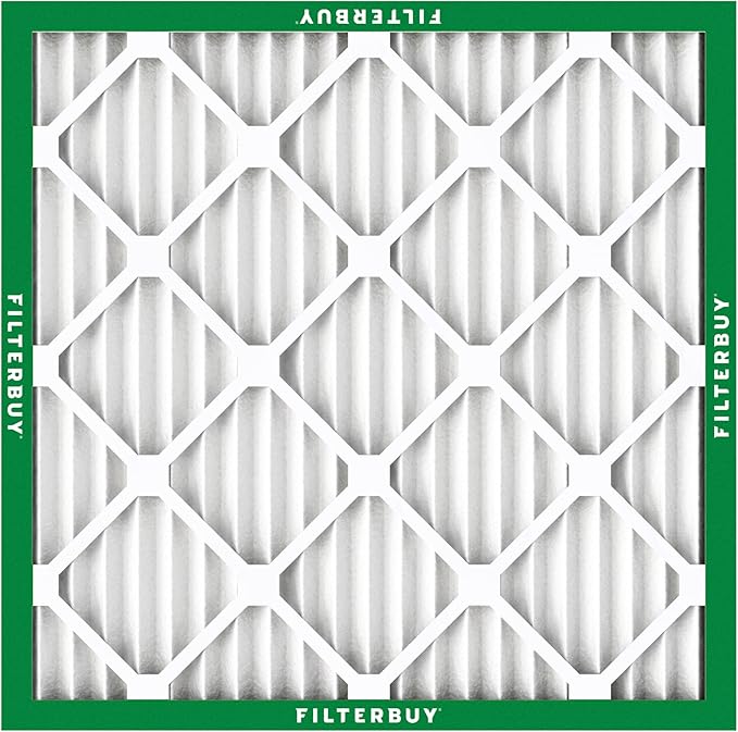 Filterbuy 19x19x1 Air Filter MERV 8 (MPR 700) Dust Defense Replacement (6-Pack), Electrostatic Pleated HVAC AC Furnace Filters, Made in USA (Actual Size: 19.00 x 19.00 x 0.75)