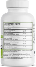 Bronson Liver Detox Advanced Detox & Cleansing Formula Supports Health Liver Function with Milk Thistle, Dandelion Root, Turmeric, Artichoke Leaf & More, Non-GMO, 60 Vegetarian Capsules