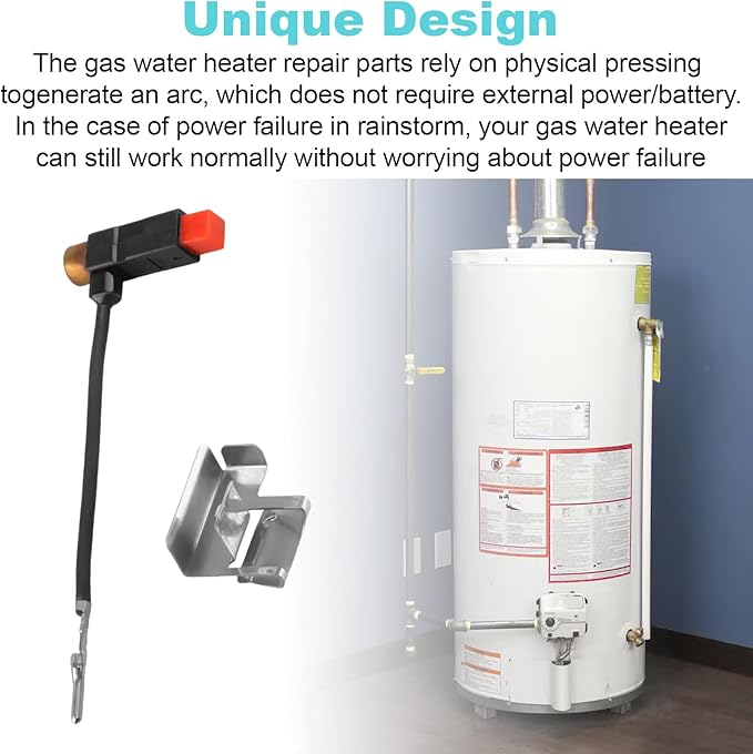 QQZ Piezo Ignitor & Bracket SP14410, for Rheem Water Heaters Parts, Water Heater Igniter