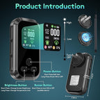 5 in 1,Carbon Monoxide Detectors Plug in,Combined Gas, Smoke, CO Alarms, Detects Temperature and Humidity,with HD Display,Plug in or Portable with Built-in Battery,for Travel, RV