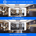 E ENERGETIC LIGHTING Dimmable LED Light Bulbs, 60W Equivalent, Warm White 3000K, 8-8.5W 800 Lumens LED Bulbs, E26 Base Standard Light Bulbs, ETL Listed, 20 Packs