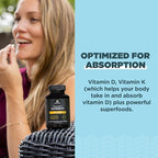 Vitamin D Supplement by Ancient Nutrition, 5,000 IU Vitamin D for Immune Support, Made from Bone Broth and Mushroom Extract, Supports Healthy Inflammation, Paleo and Keto Friendly, 60 Capsules