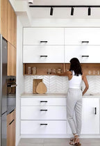 10 Pack Matte Black Cabinet Pulls 3 Inch(76mm) Kitchen Cabinet Handles Cabinet Hardware for Drawer Pulls