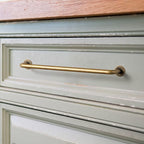 Goo-Ki 6 Pack Antique Brass Cabinet Handle Drawer Pulls, 12.6" c-c Vintage Bronze Retro Brass Appliance Pull Bar Handles Solid Zinc Alloy Kitchen Hardware for Cupboard Furniture