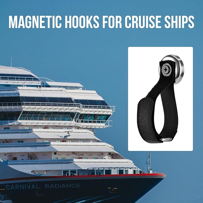 Heavy Duty Magnetic Hooks, Magnetic Tool Holders, 40LBS Magnetic Garage Hooks, for Storing Cables, Ropes, Wires, and Cordless Tools in garages, workshops, Cruise,RVs, and Pickup（4pcs）