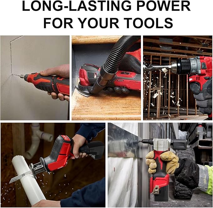 Mrupoo 2Pack 2.5Ah Replace for Milwaukee M12 Battery Compatible with Milwaukee Battery Charger and 12 Volts Cordless Power Tools