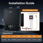 Electric Tankless Water Heater SIVUATEK 14kW, 240V - On-Demand Hot Water for Whole House - ETL Certified, Self Modulating - Compact Design for Easy Installation - for 2 Point of Use Hot Water