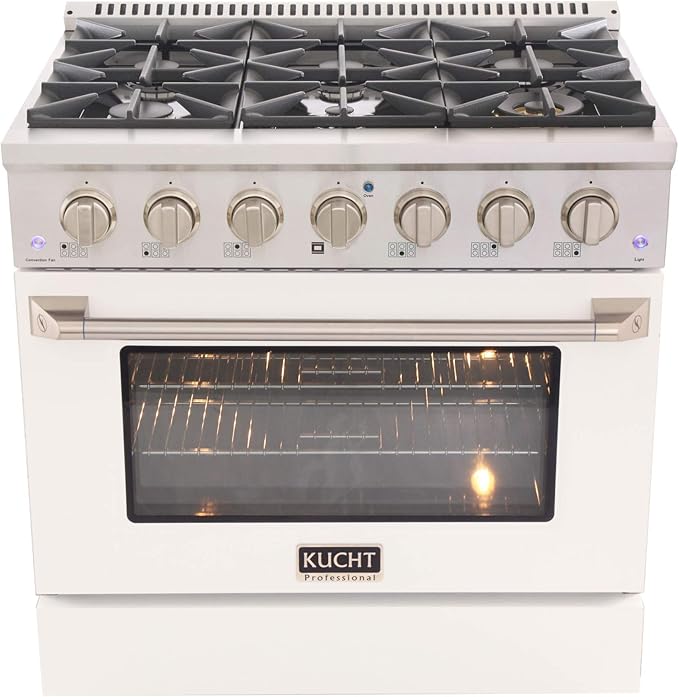 Kucht KNG361/LP-W Gas Range, White