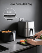 TROND Flat Outlet Extender with 6 Inch Cord - ETL Listed Multi Plug Extension Outlet Splitter, Electrical 3 Way Plug Adapter Wall Extender for Home Office Cruise Ship Travel Essentials, Black