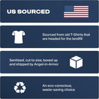 Angel-in-Armor White T-Shirt Rags – 25lb Bulk Box of Recycled Cotton Knit Shop Rags (325 Units) – Low Lint Cleaning Cloths for Mechanics, Oil Changes, Industrial and Commercial Use