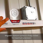 Kapro - 705 Eagle Magnetic Box Level - OPTIVISION & Plumb Site - Features 2% Gradient, Acrylic Vials, and Wall-Grip - For Masonry and Concrete Jobs - VPA Tested - 48 Inch