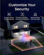 eufy PoE NVR Security System E40,24/7 Recording,Up to 16CH, 2TB HDD, 8 4K Bullet Cams, Wired Outdoor Cam, 4K UHD, 122° FOV, Color Night Vision,AI Detection, Red and Blue Strobe