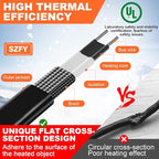 200FT Heat Tape for Water Pipes, -40°F Deicing Cable,Pipe Heating Cables for Roof,Gutter，Farm，Freeze Protetion Heat Trace Cable , Heated Water Hose,Plumbing Fixtures,120V 5W/FT