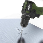 17V Brushless Power Drill Cordless, 55Nm Electric Drill Set with 2 1500mAh Batteries, 2 Variable Speed, 20+1 Torque Setting and LED Work Light