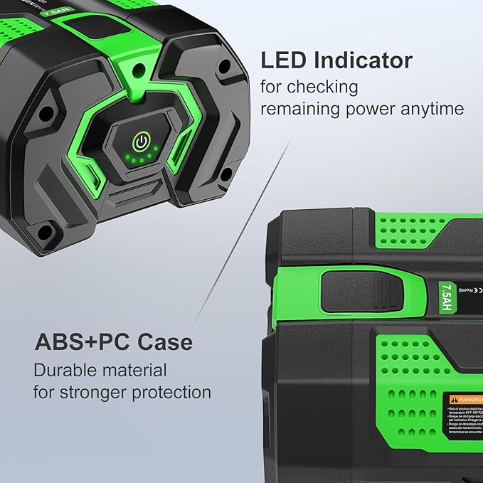 Replacement EGO 56-Volt 7.5 Ah Battery for EGO 56v Batteries BA5600T BA4200T BA3360T BA2800T BA1400T & EGO Power+ Cordless Tools