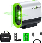 Enventor Green Laser Level, Self Leveling Laser Level for Picture Hanging and Home DIY, Horizontal and Vertical Cross-Line Laser, Rotatable 360° Magnetic Holder, Pulse Mode, USB Charging