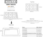 Empava 36 in. Gas Stove Cooktop 6 Italy Sabaf Sealed Burners NG/LPG Convertible in Stainless Steel, 36in