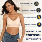 Cortisol Supplement with Ashwagandha,Magnesium,Rhodiola Rosea,L Theanine,Hormone Balance for Women Mood, Focus, Sleep Support 120 Vegan Capsules (Pack of 1)