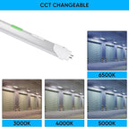 4FT T8 LED Tube Light, Type A+B, 12W/15W/18W/22W, 3000K | 4000K | 5000K | 6500K, Single and Double End Powered, Plug and Play or Ballast Bypass, 2860 Lumens, F32T8, 120-277V, Frosted Cover (4 Pack)