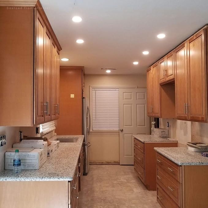 TORCHSTAR 12-Pack 4 Inch Ultra-Thin LED Recessed Lighting with J-Box, 2700K Soft White, 10W Dimmable 650lm Brightness LED Downlight, ETL & Energy Star Listed