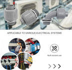 1/2 inch Liquid Tight Connector PVC Flexible Conduit Connector UL Listed Liquid Tight Connector Non-Metallic Electrical Conduit Fittings 30 Pack (15 pcs 180D/15 pcs 90D)