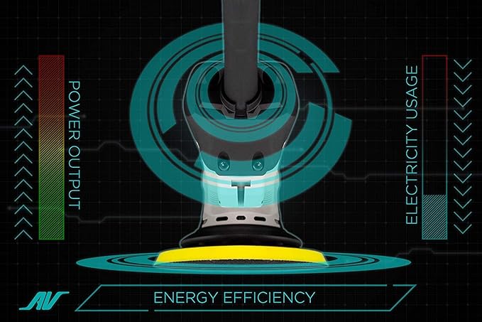 AirVANTAGE 5" Palm-Style, 2nd Generation Industrial Advanced Electric Sander Central-Vacuum with Low-Profile Pad (3/32- Hook & Loop)