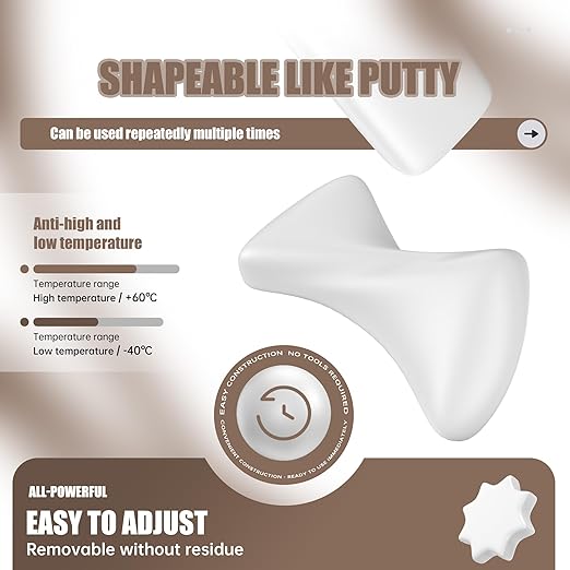 10-Pack Premium Waterproof Wall Repair Sealing Clay Duct Seal Ideal for Wall Hole Repair, Air Conditioning and Drainage Pipes Quick and Easy Solution