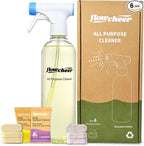Multi-Purpose Cleaner Starter Kit-Lavender and Lemon Scent all purpose cleaner concentrate,cleaning tablets (6 Refill tablets) with Reusable Spray Bottle Multi-Surface Cleaner, 6x17fl oz