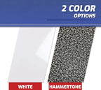 SafeRacks Overhead Garage Storage Rack, Heavy Duty Racks for Garage w/ 600 lb Capacity, Easy Garage Storage Adjustable Storage Rack Ceiling Mount Storage for Garage 4x8 White, 24"-45" (2 Pack)