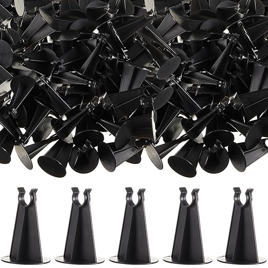 200 Pieces 2-1/4 Inch Length x 1.97 Diameter for Plastic Rebar Chair #3 to #5 Black Heavy Construction Concrete Tool